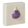 Tegel vijg - wit/paars - 10x10x3.5 cm 