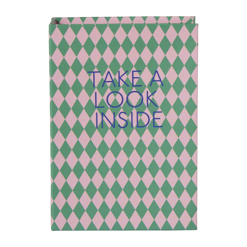 Opbergboek mini - 3x10x7 cm - diverse varianten