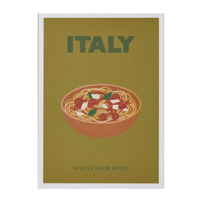 Opbergboek Italië - groen - 25x18x4 cm 