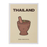 Opbergboek Thailand - geel - 25x18x4 cm