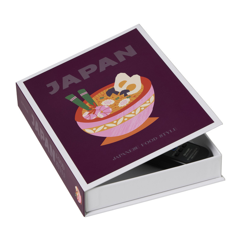 Opbergboek Japan - paars - 25x18x4 cm