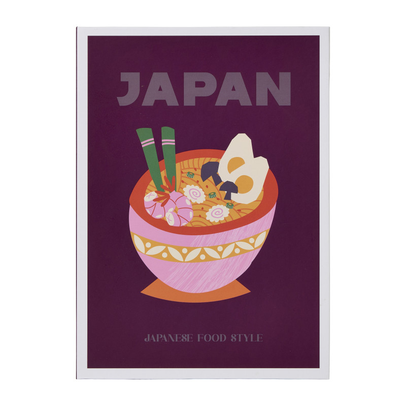 Opbergboek Japan - paars - 25x18x4 cm