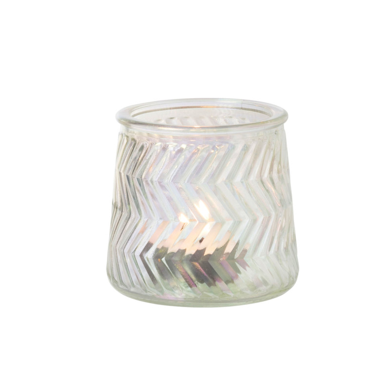 Waxinelichthouder helder - glas - ø8.3x7.3 cm