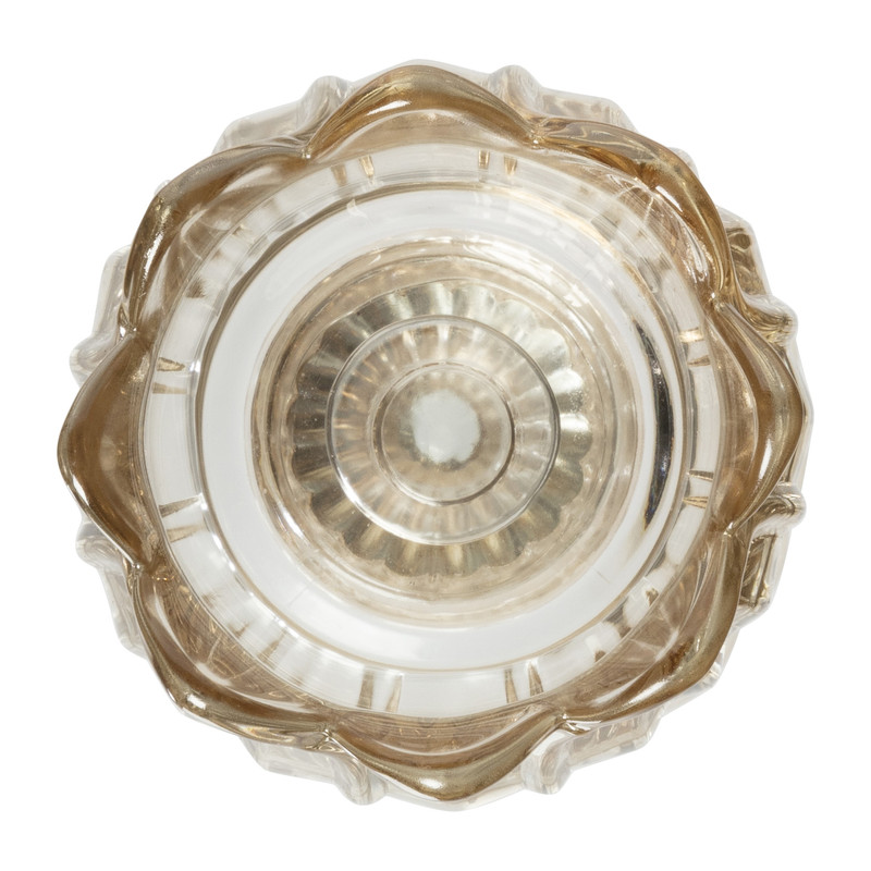 Waxinelichthouder tulp Nathalie - oker - ø7.8x14 cm