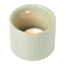 Waxinelichthouder keramiek - groen - ø7x6 cm