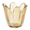 Waxinelichthouder bloem - geel - ø8.5x8 cm