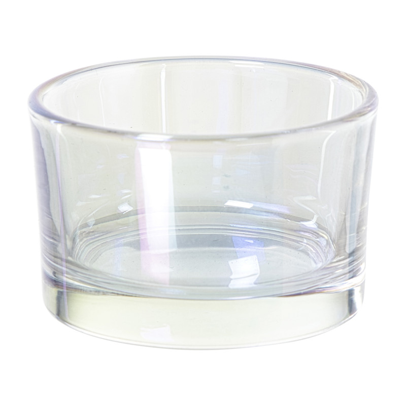 Waxinelichthouder iriserend - groen - ø5x3.2 cm