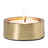 Waxinelichthouder rond - goudkleurig - ø5x2 cm