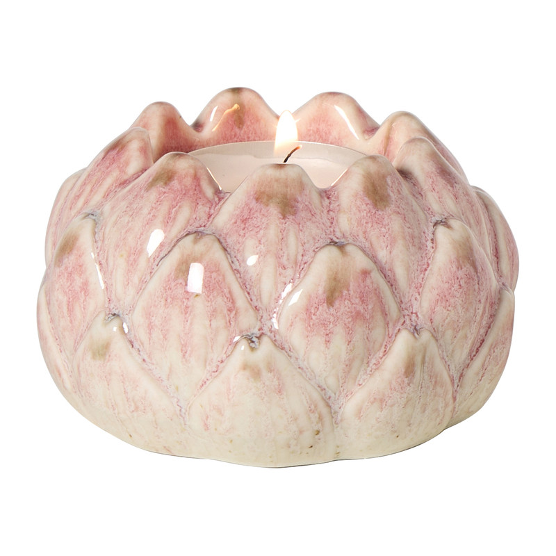 Waxinelichthouder artisjok - groen - diverse varianten