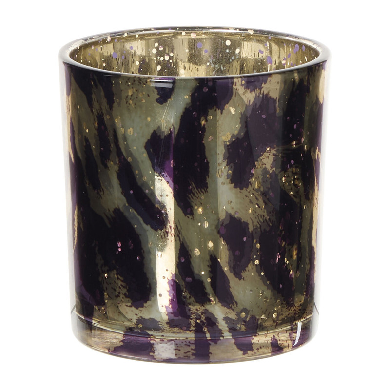 Waxinelichthouder animal klein - multikleur - ø7.3x8 cm