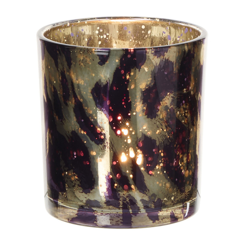 Waxinelichthouder animal klein - multikleur - ø7.3x8 cm