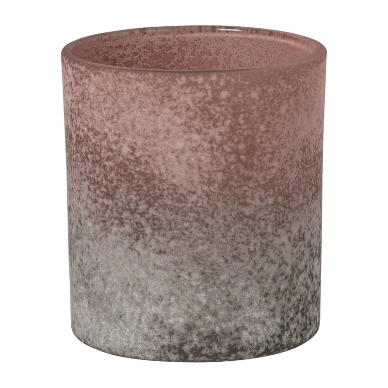 Waxinelichthouder faded klein - roze - ø8x9 cm