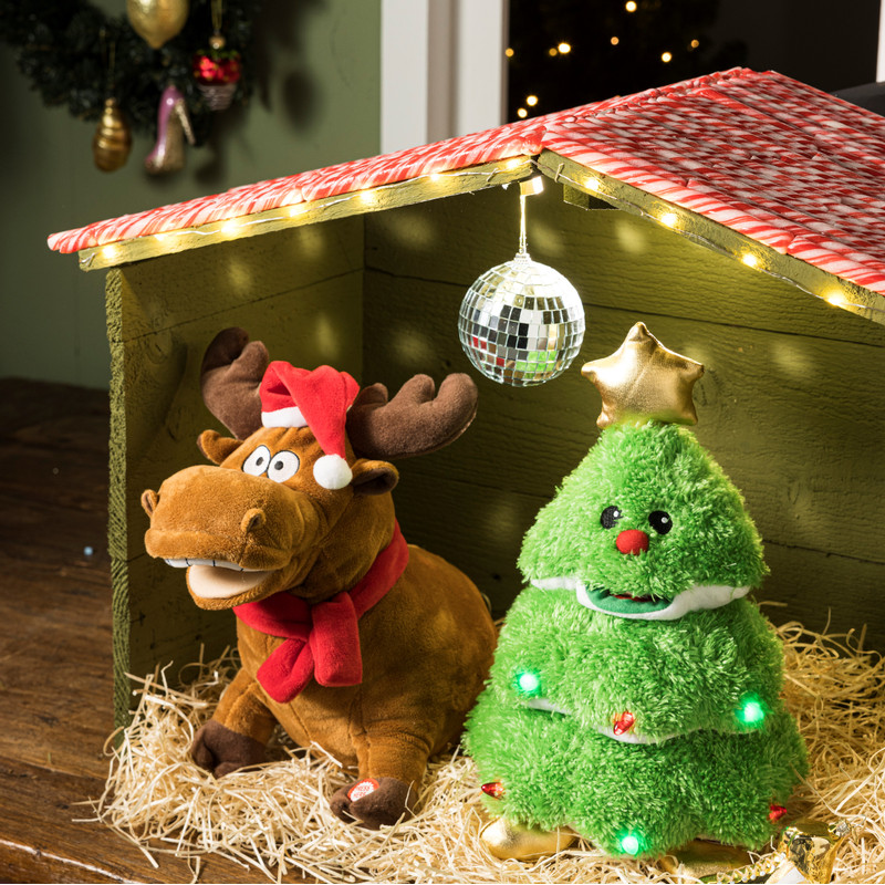 Rendier - zingend - 25 cm hoog