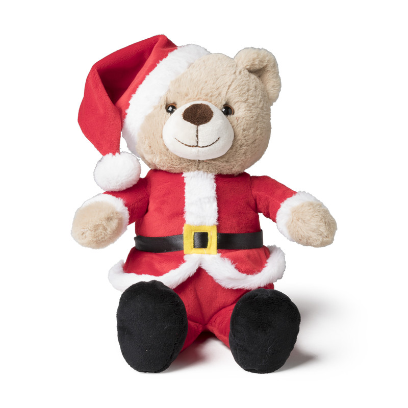 Knuffel kerstbeer - 20 cm hoog
