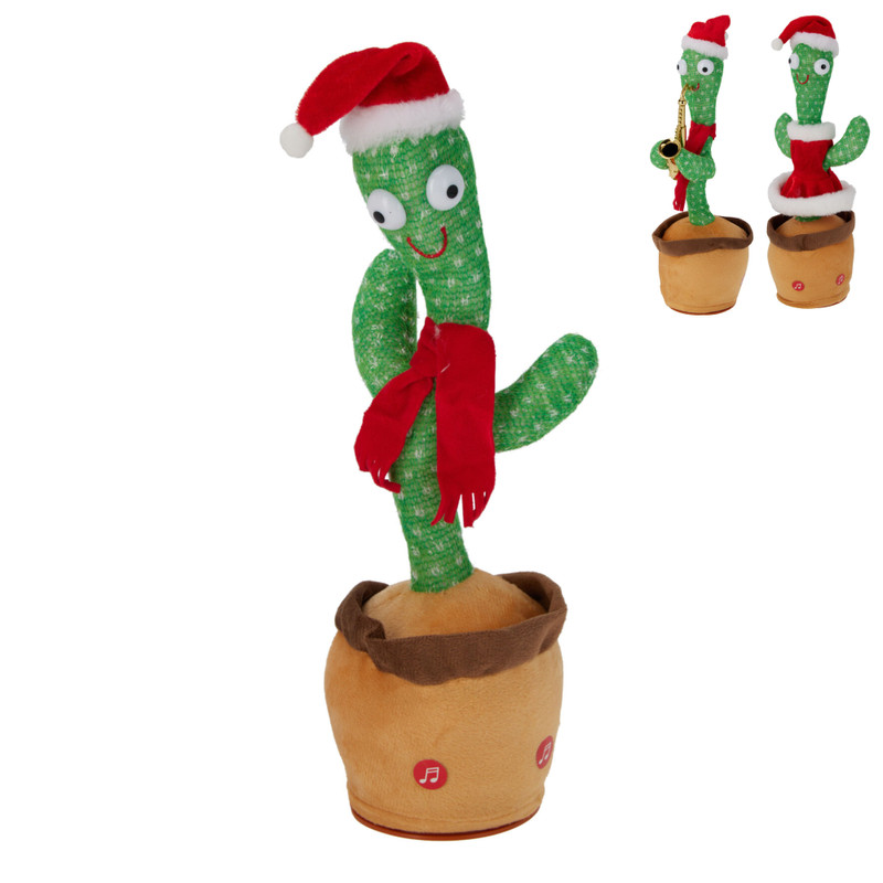 Kerst cactus met muziek - diverse varianten