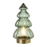 Lamp kerstboom - groen - ⌀15x28 cm