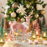 Lamp kerstboom - roze - ⌀15x28 cm