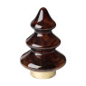 Lamp kerstboom - bruin - ⌀14x22 cm