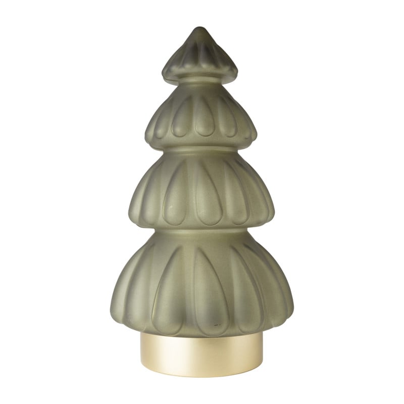 Kerstboom lamp - groen - 15x15x28.5 cm