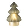 Kerstboom lamp - groen - 12x12x18.5 cm