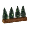 Kerstboompjes op stam - led - 20x10 cm
