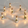 Kerstverlichting -  flesjes met kerstboompjes - 1,65 meter
