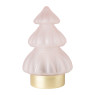 Kerstboom lamp - roze - 12x12x18.5 cm