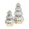 Kerstboom lamp - grijs - 13.5x13.5x20 cm