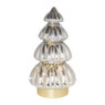 Kerstboom lamp - grijs - 16.5x16.5x29.5 cm