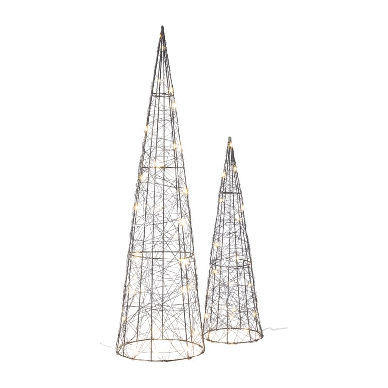 Kegel LED - zwart - ø12x40 cm