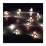 Kerstverlichting kerstman – warm wit – 20 lampjes - 2,2 meter