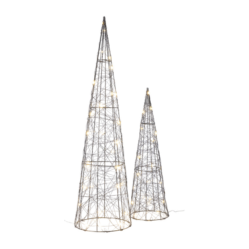 Kegel LED - zwart - ø16x60 cm