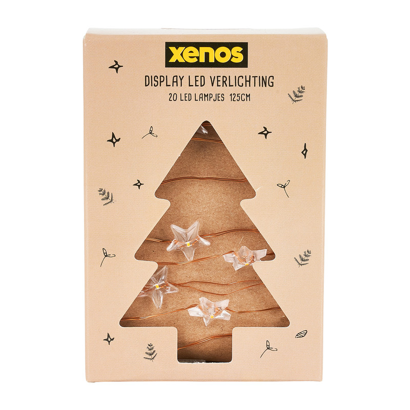 Draadverlichting ster - warm licht - 20 lampjes