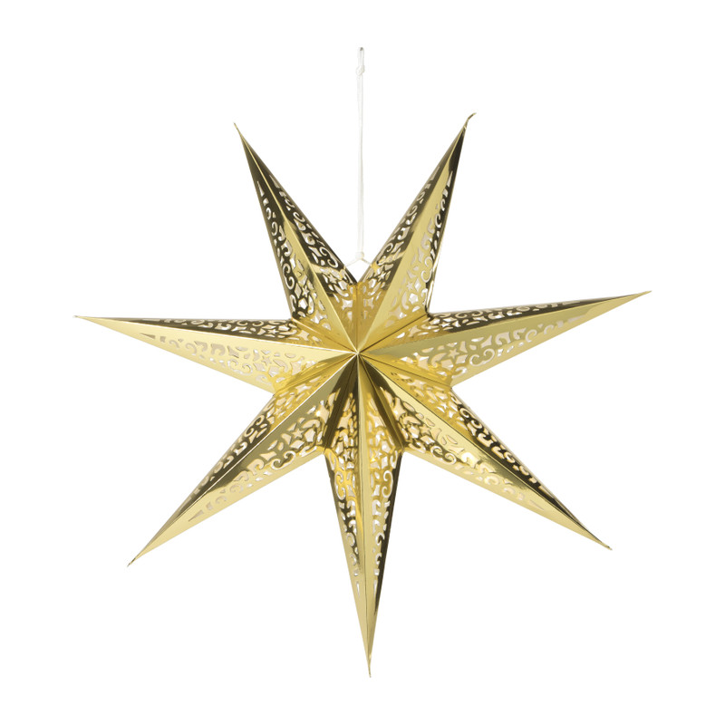 Kerstster LED - papier - diverse varianten - 60 cm