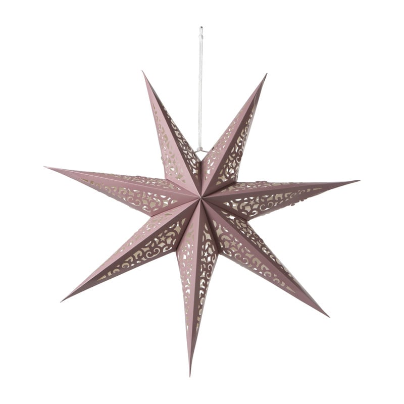 Kerstster LED - papier - diverse varianten - 60 cm