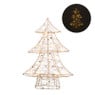 Kerstboom met LED lampjes - goudkleurig - 40 cm