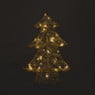 Kerstboom met LED lampjes - goudkleurig - 40 cm