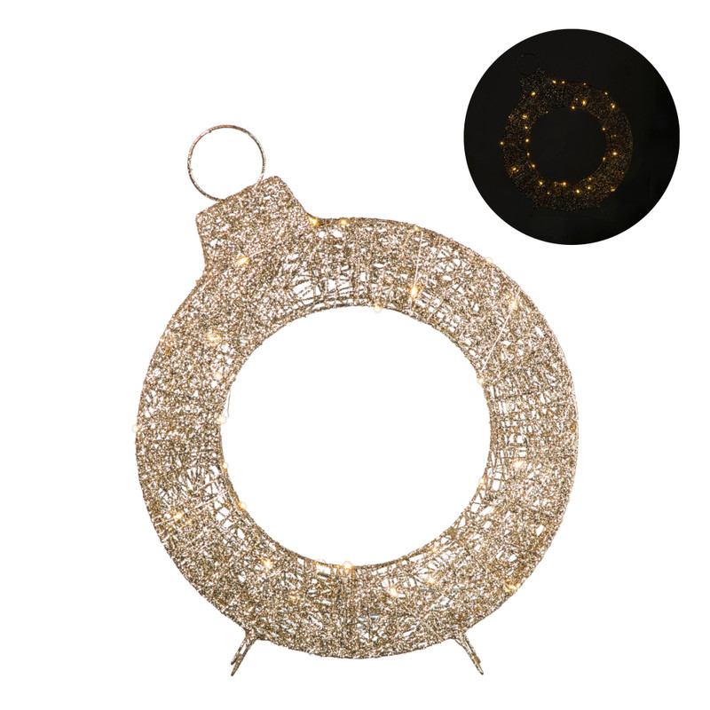 Kerstverlichting krans Ferry - ø58 cm - 40 lampjes