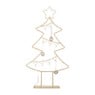 Kerstboom standaard met LED licht - goud - 68 cm