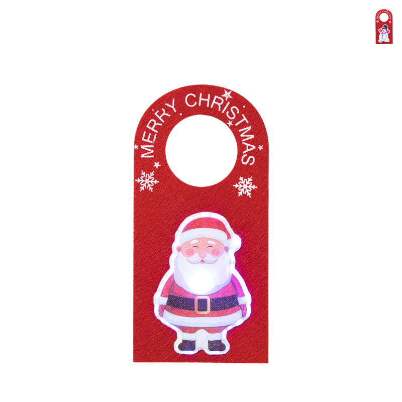 Kerst deurhanger met LED - diverse varianten