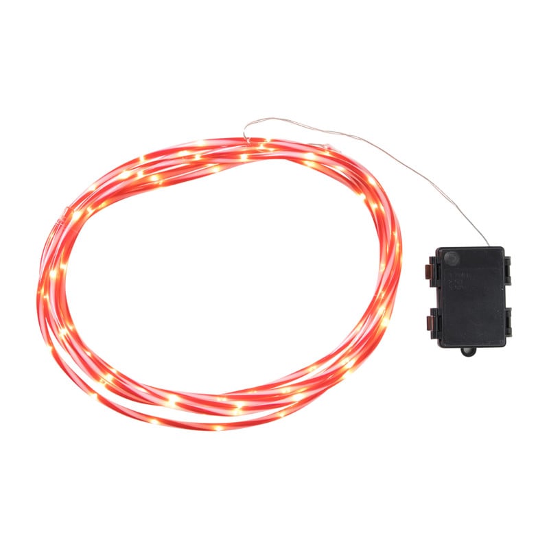 Kerstdraad candy cane - rood/wit - 5 meter