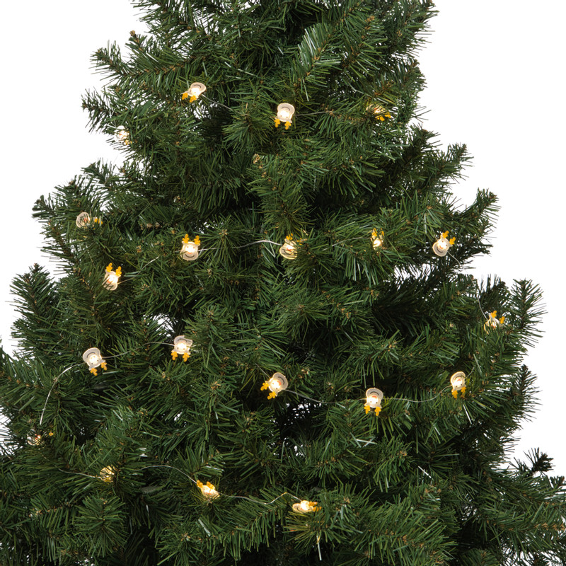Kerst lichtslinger met rendiertjes - bruin - 1.9 meter