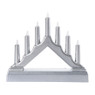 Kerst kandelaar met 7 lampjes - 13x15.7x3.9 cm - diverse varianten