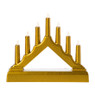 Kerst kandelaar met 7 lampjes - 13x15.7x3.9 cm - diverse varianten