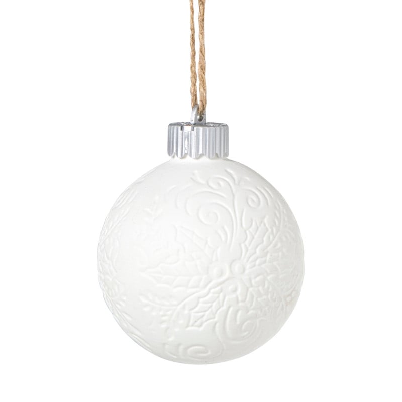 Kerstbal LED figuurtjes - wit