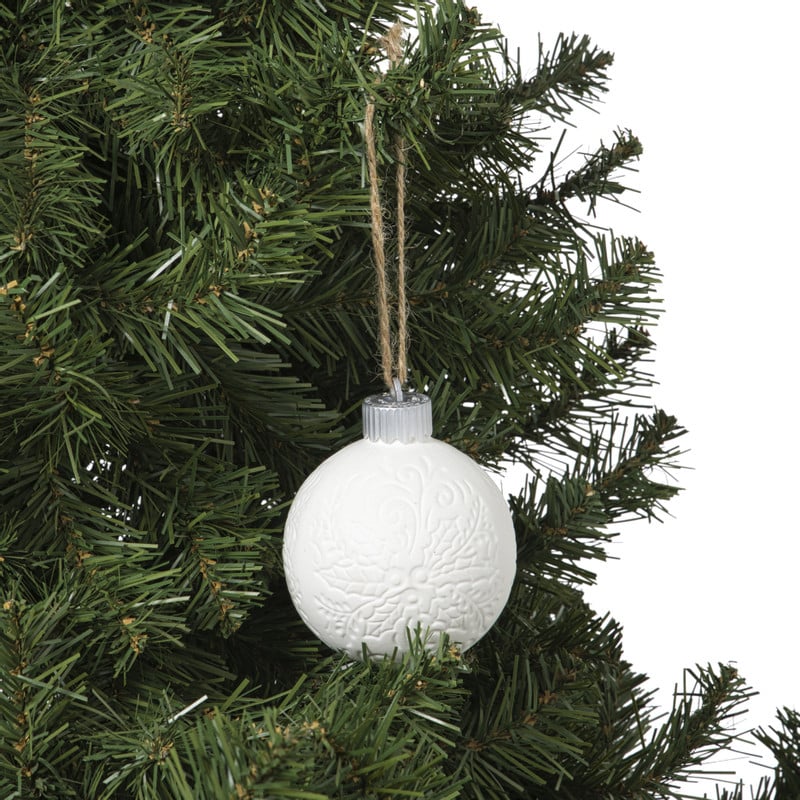 Kerstbal LED figuurtjes - wit