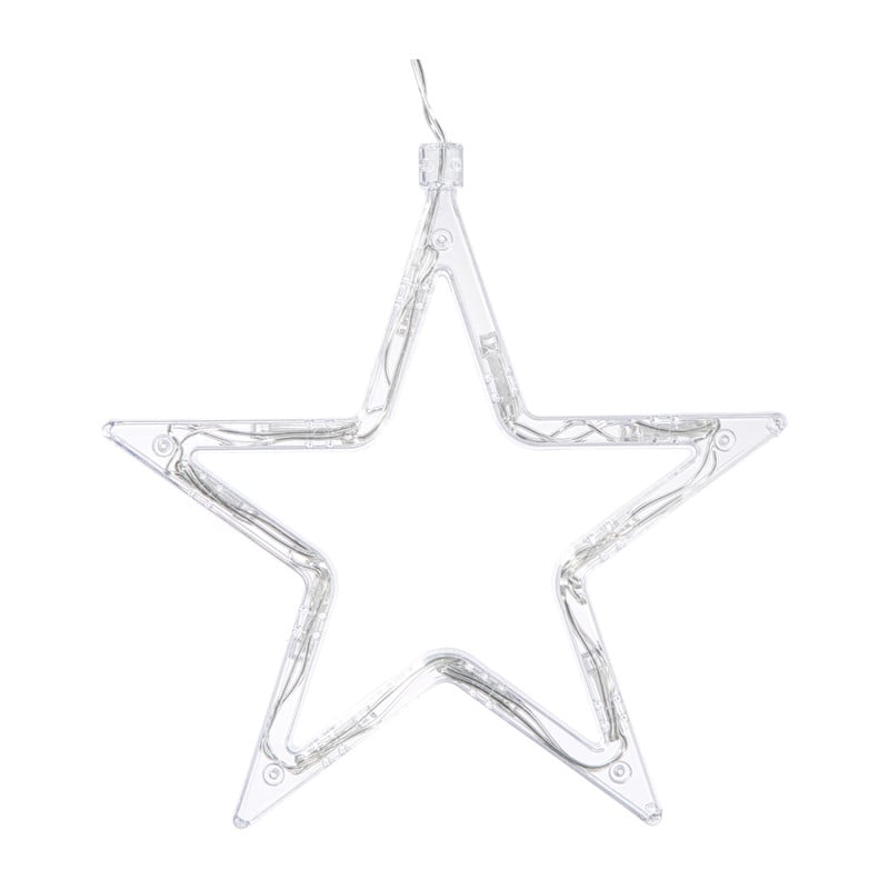 Kerst raamster LED - 18 cm - diverse varianten