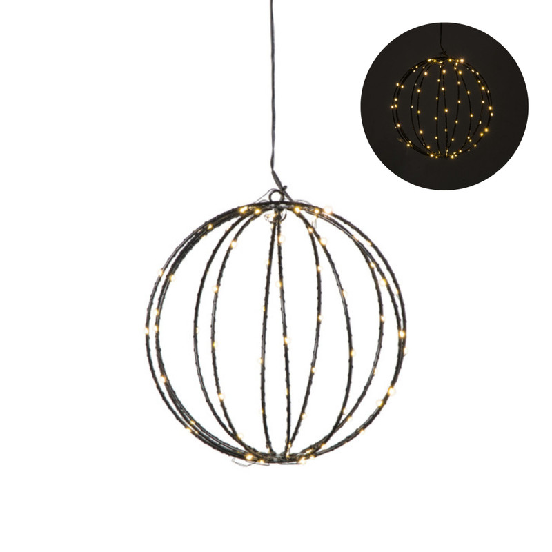 Kerstverlichting hangende kerstbal - warm wit - ø25 cm