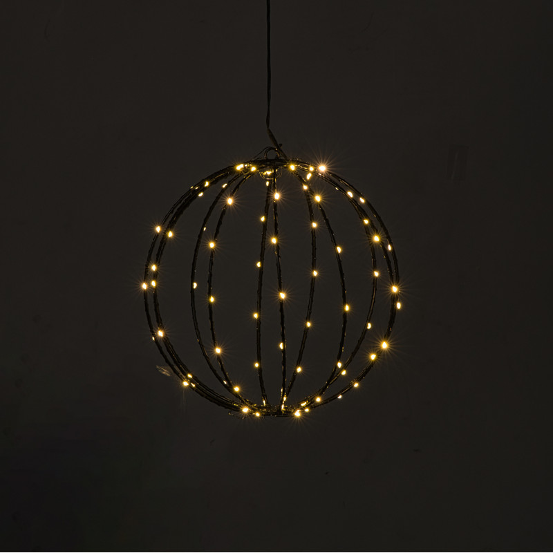 Kerstverlichting hangende kerstbal - warm wit - ø25 cm