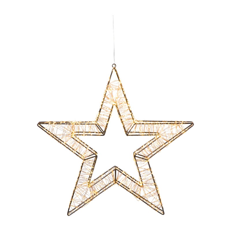 Kerstverlichting ster groot - warm wit - 58 cm
